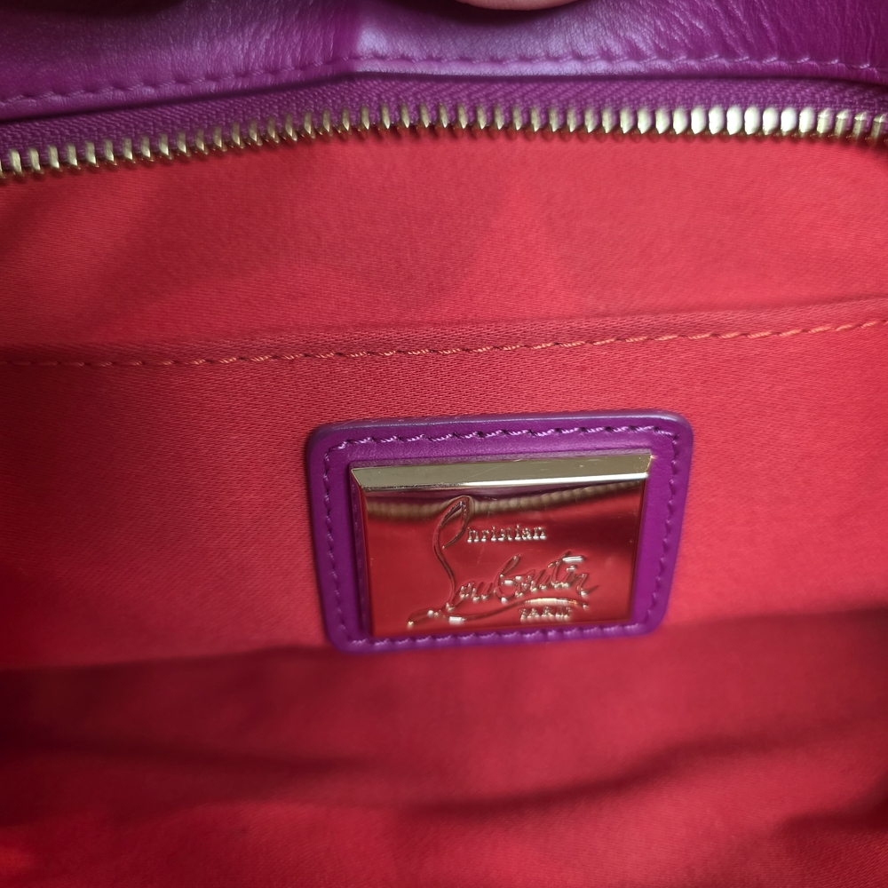 RARE Christian Louboutin Loubiposh Studded Clutch/Shoulder/Crossbody Bag - Picture 10 of 16